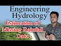 Estimation of Missing Rainfall Data Engineering Hydrology Civil Engineering