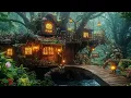 Download Lagu Ethereal Fairy Cottage in the Enchanted Forest ✨ Calming Music \u0026 Ambient Sounds for Relax, Study