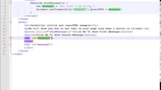 JavaScript onclick and innerHTML Tutorial