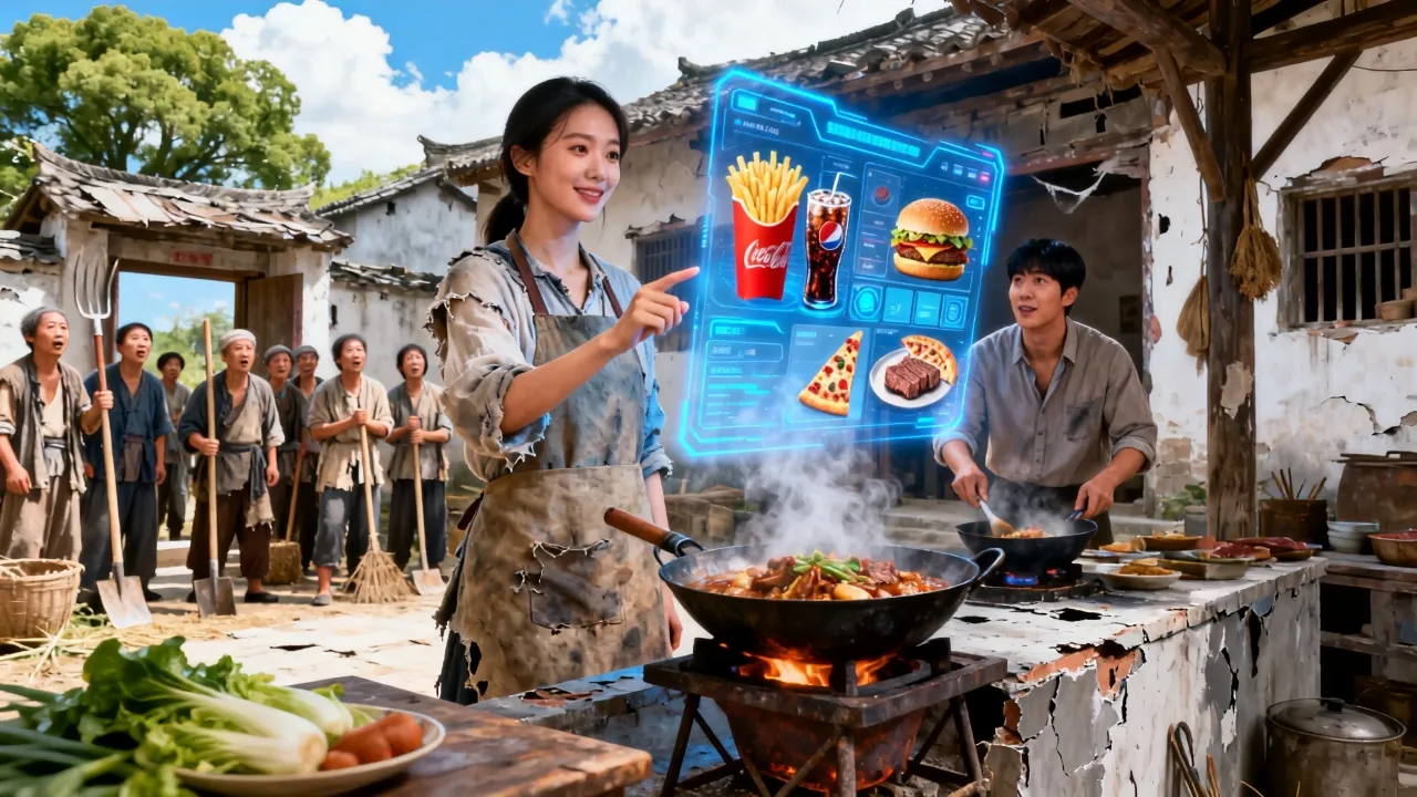 Traveled To A Famine Era,I Awakened A God-Level System,Beat Greedy Villagers, Changed Fate, Got Rich poster