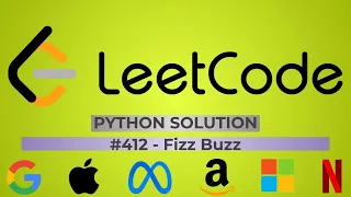 Fizz Buzz Leetcode 412 Solution
