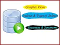 Complex Views In Oracle SQL Indexes Types of Indexes Sequences and Synonyms in Oracle DB