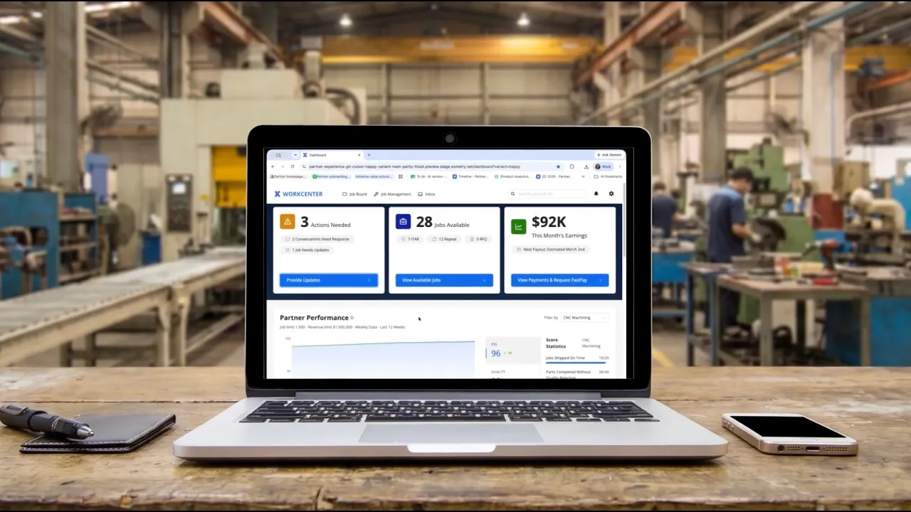 Introducing the New Xometry Workcenter Experience