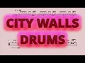 Download Lagu City Walls - Twenty One Pilots - Drums Sheet Music