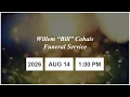 Funeral Service of Willem Bill Cahais