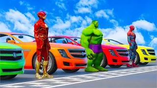 TEAM FLASH VS TEAM CARS | CAR RACE CHALLENGE