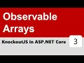 KnockoutJS in ASP NET Core - Observable Arrays