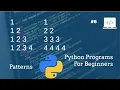 Python Program To Print Numbers In Right Triangle Pattern Programs For Beginner Practice Hindi