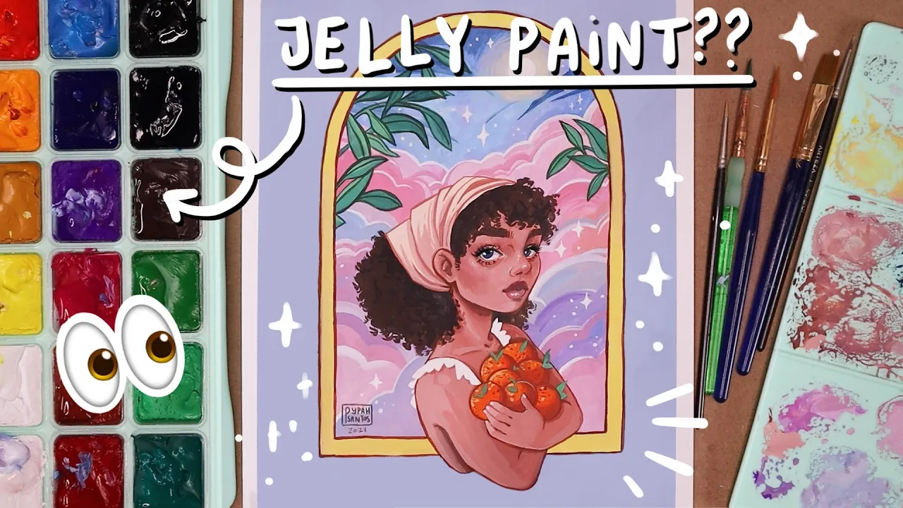 Trying out Jelly Gouache Paints ✨ & talking about doing art full time