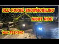 Old Forge Snowmobiling Night Ride MLK Weekend