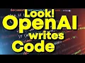 OpenAI ChatGPT Writes Code