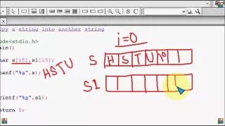 Bangla C programming tutorial 59 Copy a string into another string YouTube