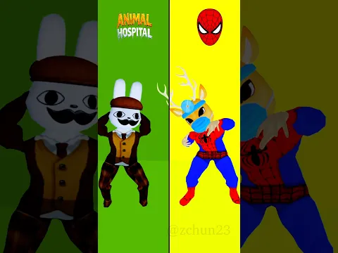 ANIMAL HOSPITAL VS SPIDERMAN 🕸️#spiderman #animalhospital #shorts#zepeto