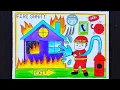 Fire Safety Drawing Safety poster drawing competition Safety Drawing Safety poster Fire Safety day