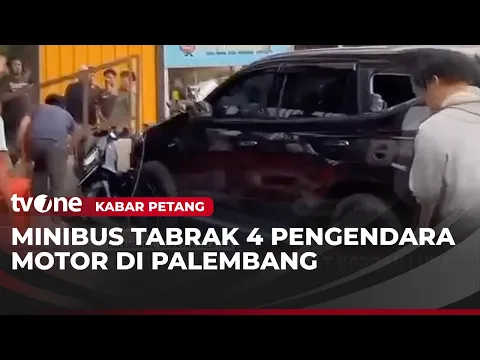 Minibus Seruduk Pengendara Motor, Empat Orang Luka-Luka