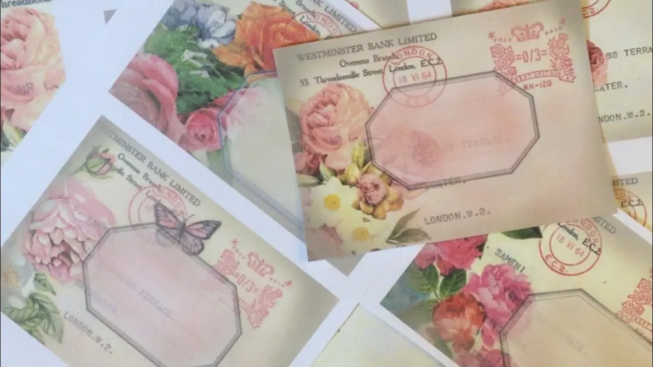 LAUNCH - More Digi Products - Gorgeous Floral Notecards Journaling Cards Tags Envelopes