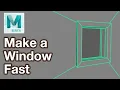 Maya Tutorial Make a Window in Room Maya
