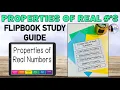 Properties of Real Numbers Digital Study Guide Flipbook