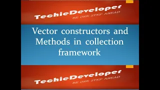 21 Vector constructors in collection framework and capacity and ensureCapacity method in vector