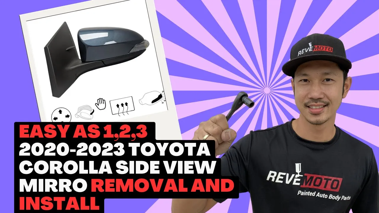 2020-2024 Toyota Corolla : Side View Mirror Painted (WITH: XSE Apex Models | WITH: Blind Spot Detection | Passenger-Side)