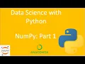 Python for Data Science Part 1 NumPy Introduction Main concepts