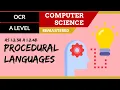 33 OCR A Level H046-H446 SLR7 - 1 2 Procedural languages