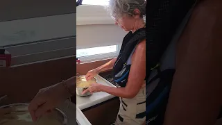 Making Pancakes on a boat