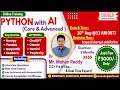 PYTHON with AI CORE ADVANCED Online Training DURGASOFT