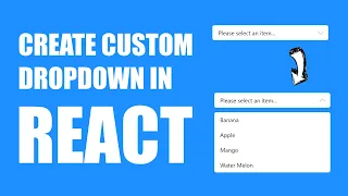 Awesome Custom Dropdown ReactJS Web Development