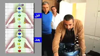 تصوير هالة و شاكرات الجسم  قبل و بعد الصلاة شاهد على     دندنها