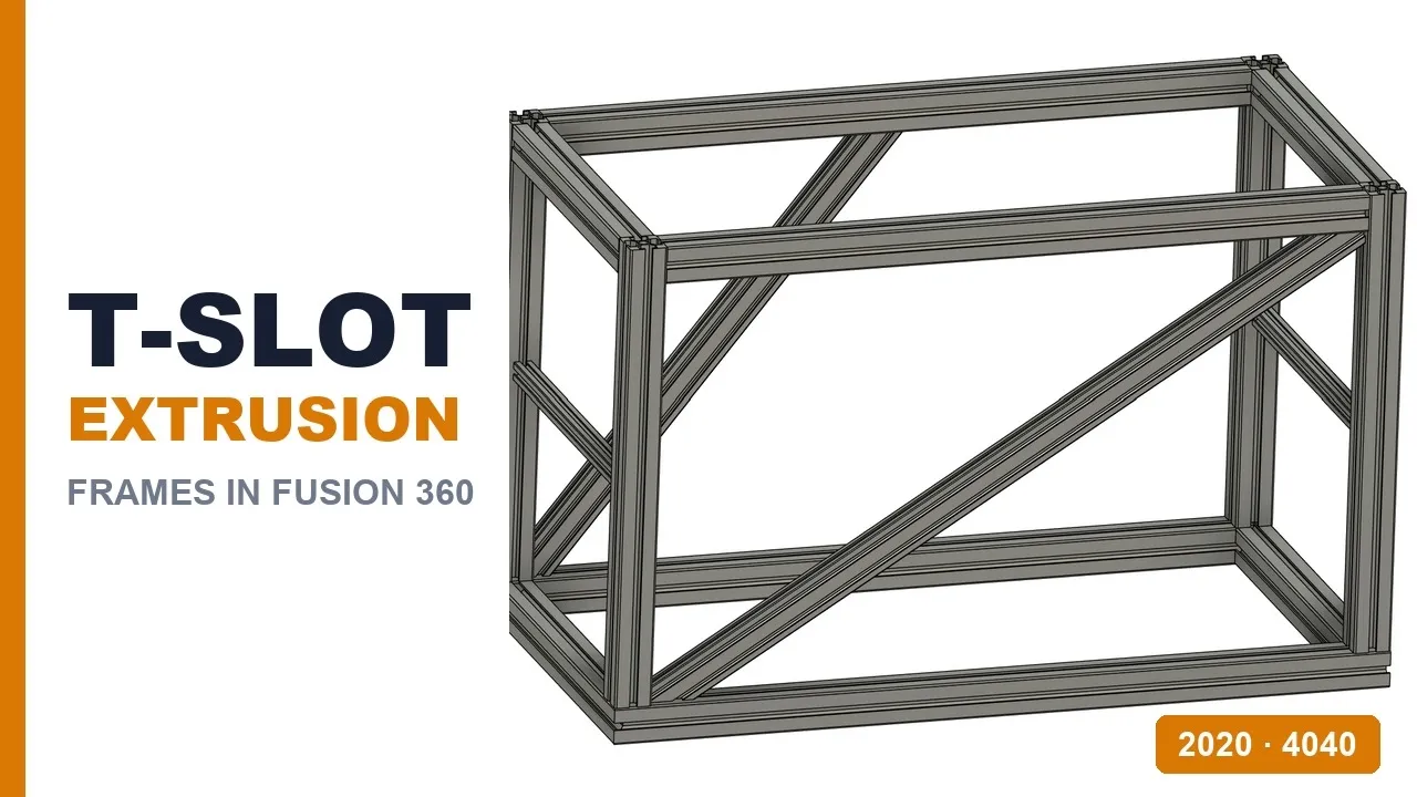 Aluminum extrusion frame with 2020 / 4040 T-slot profiles