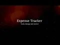 Expense Tracker - Full-stack application