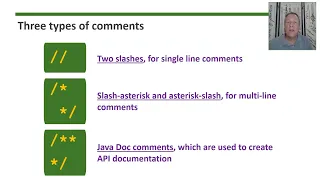 AP Computer Science A - Topic 1 8 Documentation with Comments