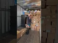Unloading the top row of boxes when you can t reach