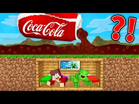 Download MP3 JJ and Mikey Bunker vs Coca Cola Flood in Minecraft (Maizen)