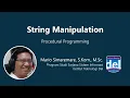 String Manipulation Pemrograman Prosedural Bahasa Indonesia