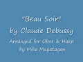 "Beau Soir" for Oboe & Harp