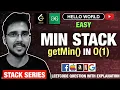 Min Stack Leetcode Get Min at pop Min Stack Solution Explained Data Structures Algorithms
