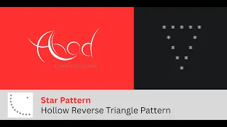 Star Pattern Hollow Reverse Triangle Java