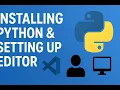 2-Installing Python setting up editor VS Code accessible with screen readers