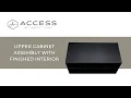 Access Upper Cabinet Assembly with Finished Interior - Access by Cabinet Joint Modern Frameless