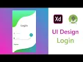 Simple Login UI design XD to Android Studio XML Tutorial Login page design Free Source code