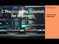 C programming for Beginners-14 - Switch case statement