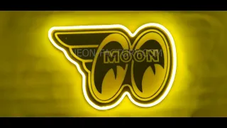 We made a Mooneyes Logo neon sign