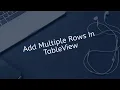 How To Add Multiple Rows In TableView Using Alert Controller In Swift IOS