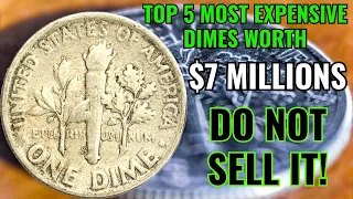 Download TOP 5 MOST EXPENSIVE AND SUPER RARE ROOSEVELT DIMES! DIMES WORTH MONEY IN CIRCULATION MP3