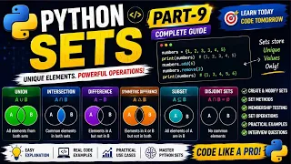 PYTHON SETS you must learn in an easy way PART-9