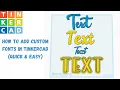 How to Add Custom Fonts in TinkerCad Quick Easy