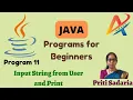 Java Programming Tutorial Printing User-Input Strings - Enhancing Interactivity in Java