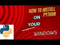 How to Install Python on Windows in 60 Seconds Easy Fast Tutorial